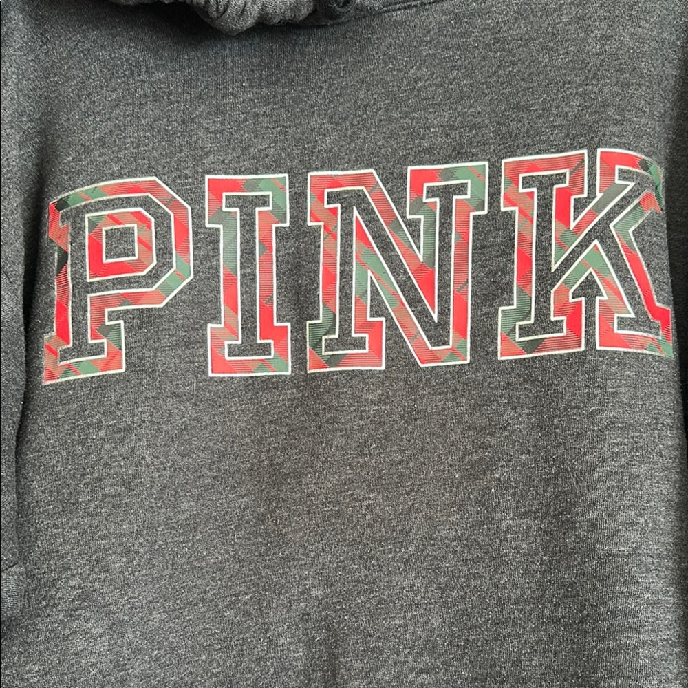Gray PINK Hoodie